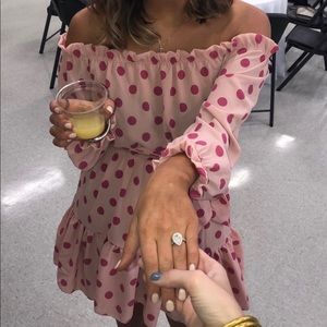 PrettyLittleThing Off the Shoulder Dress